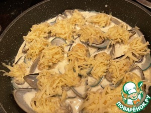 Мидии, запечённые с сыром Мидии, запечённые с сыром