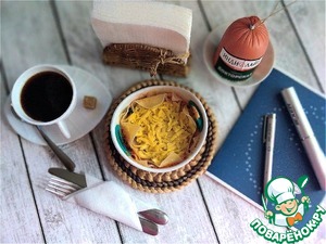 Порционная "лазанья" на завтрак из СВЧ