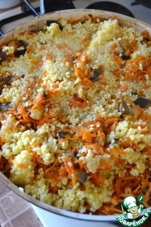 Пшено с овощами и творогом