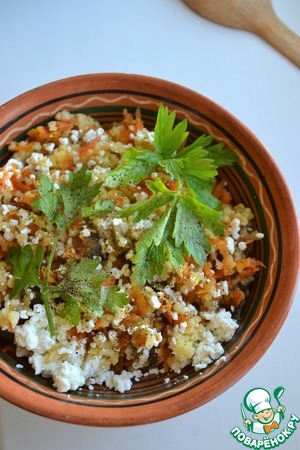 Пшено с овощами и творогом