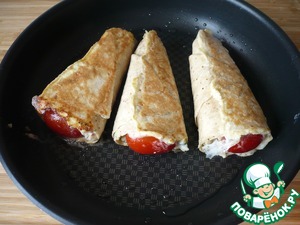 Рожки из лепешек Рожки из лепешек