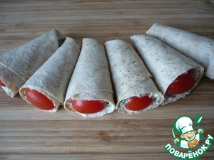 Рожки из лепешек Рожки из лепешек