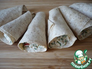 Рожки из лепешек Рожки из лепешек
