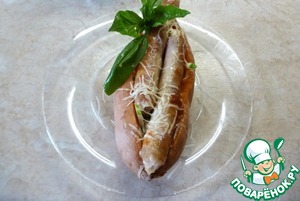 Саб-сэндвич из батата с колбасками Саб-сэндвич из батата с колбасками