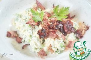 Салат из зеленого горошка и сыра