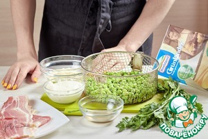 Салат из зеленого горошка и сыра