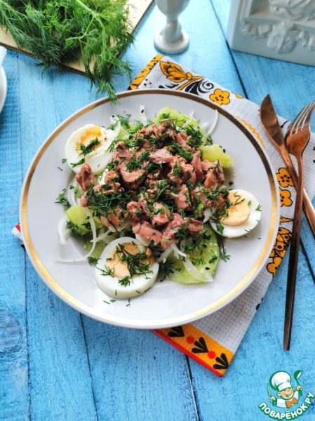 Салат-закуска из печени трески Салат-закуска из печени трески