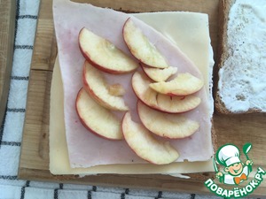 Сэндвич с ветчиной и яблоком Сэндвич с ветчиной и яблоком