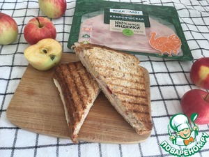 Сэндвич с ветчиной и яблоком Сэндвич с ветчиной и яблоком