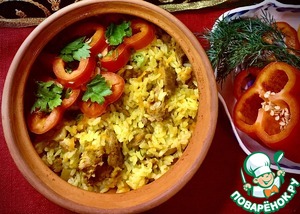 "Школьный плов" с индейкой