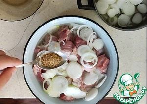 Сочный свиной шашлык из шеи