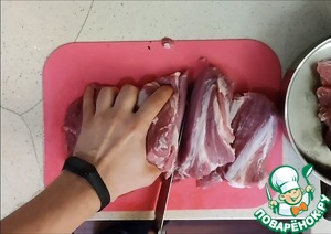 Сочный свиной шашлык из шеи