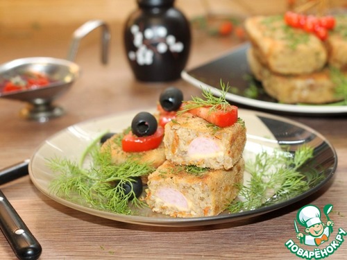 Сосиски с сыром в рисовой шубке Сосиски с сыром в рисовой шубке