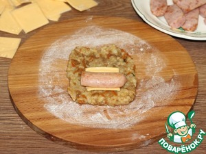 Сосиски с сыром в рисовой шубке Сосиски с сыром в рисовой шубке