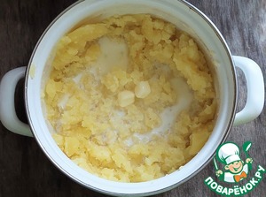 Сосиски "Солнышки", запеченные с картофельным пюре Сосиски "Солнышки", запеченные с картофельным пюре