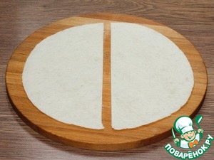 Треугольнички из лепешек с начинкой