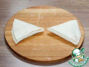 Треугольнички из лепешек с начинкой