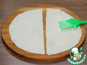 Треугольнички из лепешек с начинкой