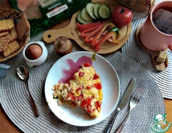 Вермишелевая запеканка с ветчиной из мультиварки Вермишелевая запеканка с ветчиной из мультиварки