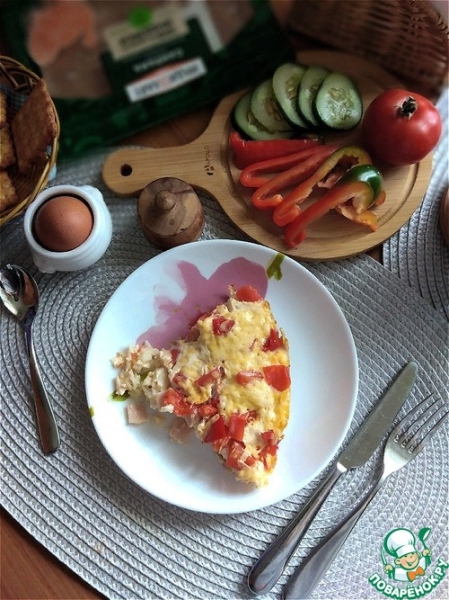 Вермишелевая запеканка с ветчиной из мультиварки Вермишелевая запеканка с ветчиной из мультиварки