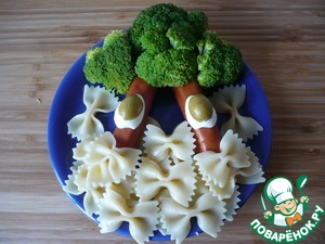 "Забавный" завтрак с колбасками для школьников "Забавный" завтрак с колбасками для школьников