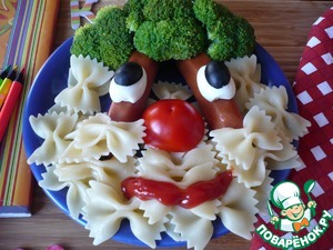 "Забавный" завтрак с колбасками для школьников "Забавный" завтрак с колбасками для школьников