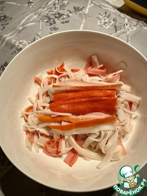 Закуска "Косы русалки" Закуска "Косы русалки"