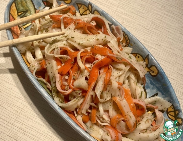 Закуска "Косы русалки" Закуска "Косы русалки"