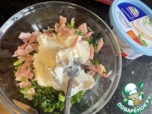 Запечённый перец с творожным сыром