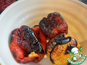 Запечённый перец с творожным сыром