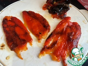 Запечённый перец с творожным сыром