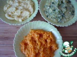 Запеканка из овощного пюре с сосисками Запеканка из овощного пюре с сосисками