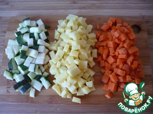 Запеканка из овощного пюре с сосисками Запеканка из овощного пюре с сосисками