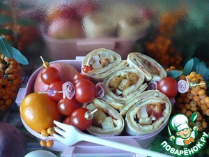 Завтрак из бекона и яичницы