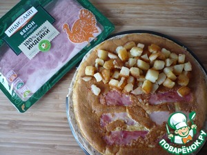 Завтрак из бекона и яичницы