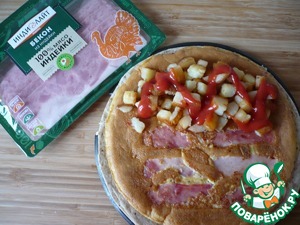 Завтрак из бекона и яичницы