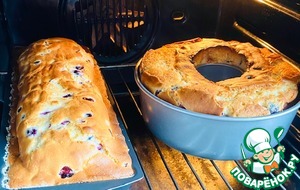 Кекс с черной смородиной