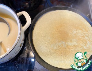 Блины с творогом и конфитюром Блины с творогом и конфитюром