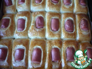 Разборный пирог с сосисками "Индилайт"