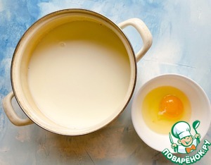 Блины с творогом и конфитюром Блины с творогом и конфитюром