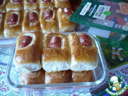 Разборный пирог с сосисками "Индилайт"