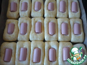 Разборный пирог с сосисками "Индилайт"