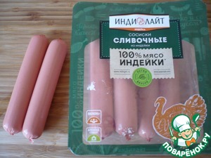 Разборный пирог с сосисками "Индилайт"