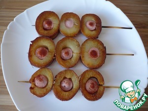 Быстрый перекус "Сосиска в картофеле" Быстрый перекус "Сосиска в картофеле"