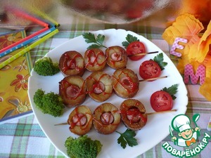 Быстрый перекус "Сосиска в картофеле" Быстрый перекус "Сосиска в картофеле"