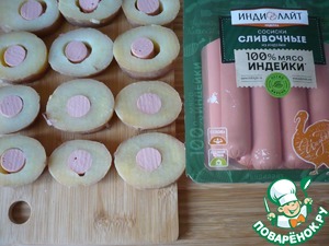 Быстрый перекус "Сосиска в картофеле" Быстрый перекус "Сосиска в картофеле"