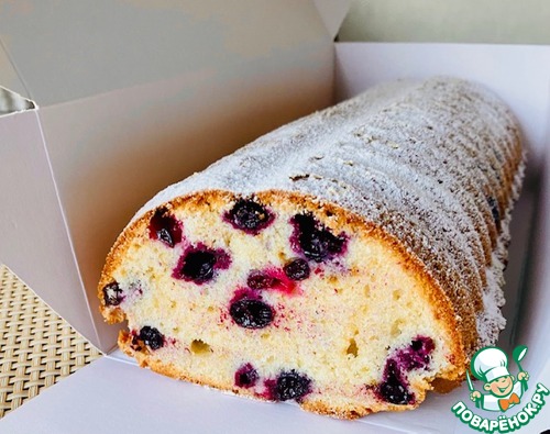 Кекс с черной смородиной