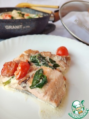 Горбуша в сливках Горбуша в сливках