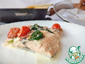 Горбуша в сливках Горбуша в сливках