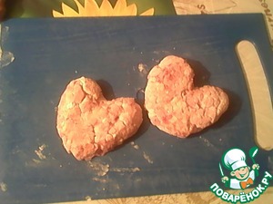 Котлеты «Любящие сердца» с картофелем фри